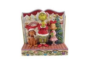 Figurine: The Grinch, Cindy-Lou and Max - Storybook