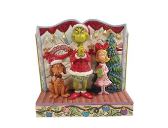 Figurine: The Grinch, Cindy-Lou and Max - Storybook