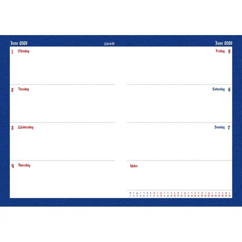 Agenda: Disney Vintage Poster 2026