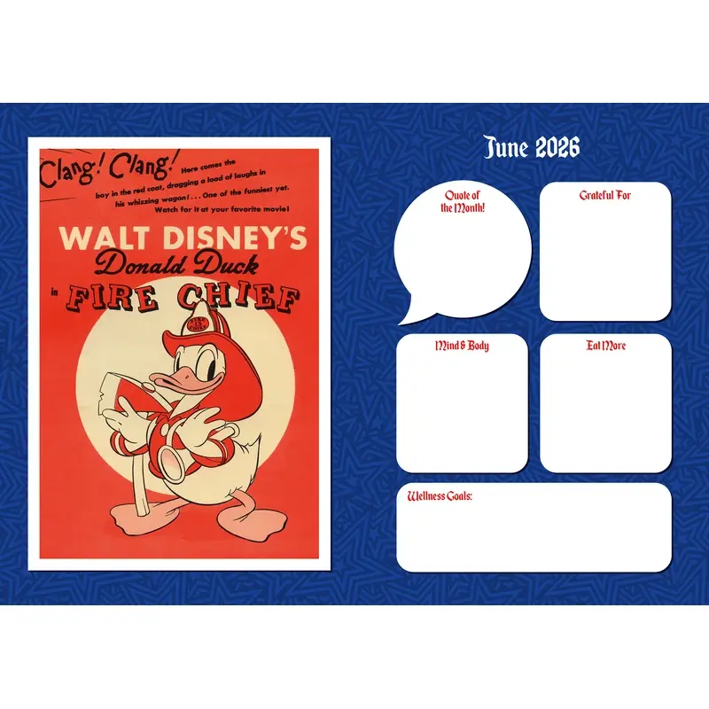 Agenda: Disney Vintage Poster 2026