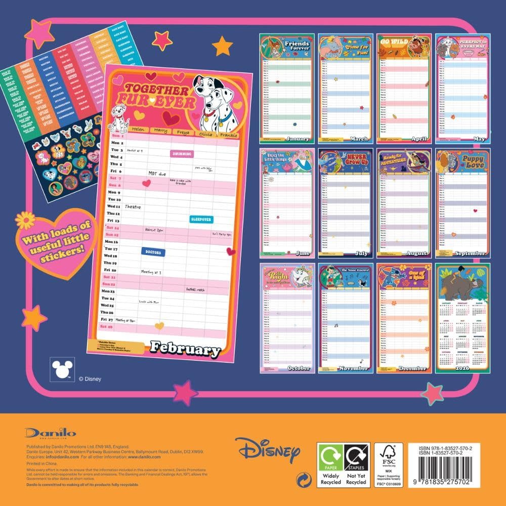Familie Organiser: Disney Classics & Stickers