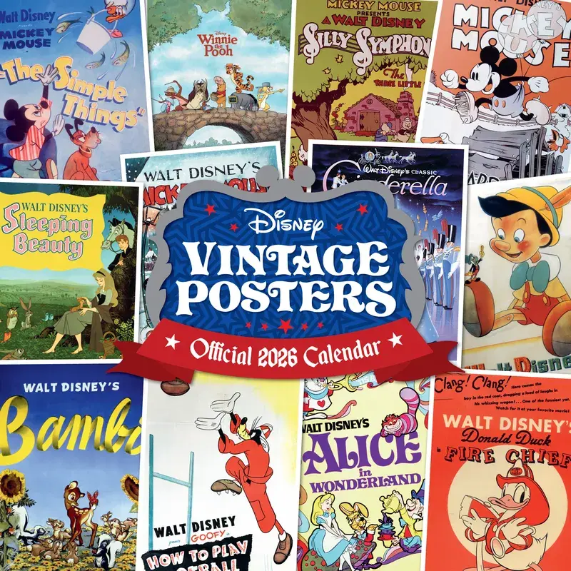 Kalender: Disney Vintage Posters 2026