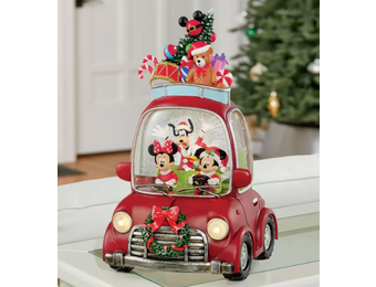 Snowglobe: Disney - Holiday Water Spinning Car van Nature's Mark.