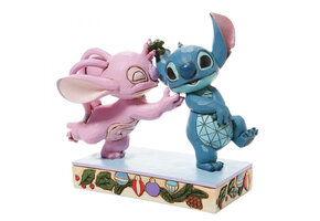 Figurine: Angel & Stitch - Mistletoe Kisses