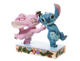 Figurine: Angel & Stitch - Mistletoe Kisses