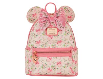 Backpack: Disney by Loungefly Mini Backpack Minnie Mouse Floral Bags Minnie Mouse