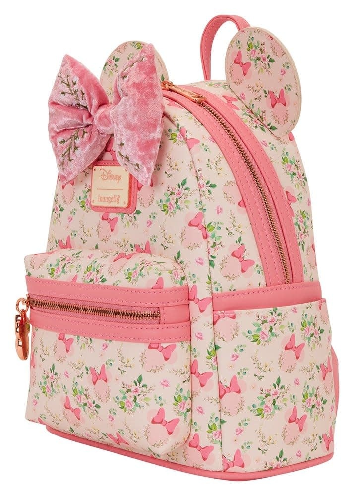 Backpack: Disney by Loungefly Mini Backpack Minnie Mouse Floral Bags Minnie Mouse