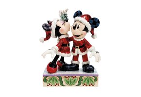 Figurine: Mickey and Minnie Mistletoe - Mistletoe Moments