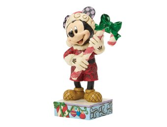 Figurine: Mickey with Candy Cane - Peppermint Magic