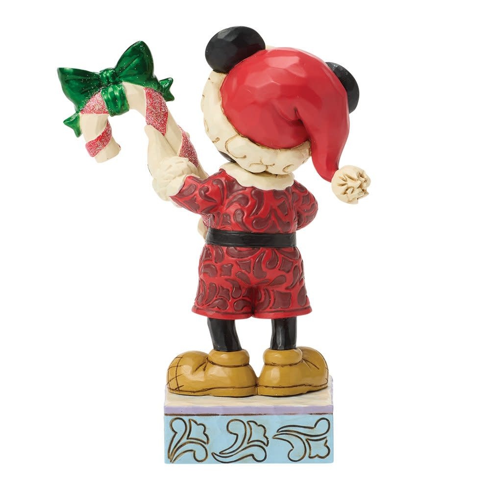 Figurine: Mickey with Candy Cane - Peppermint Magic