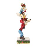 Figurine: Mickey, Donald and Goofy stacked - A Holiday Pile Up