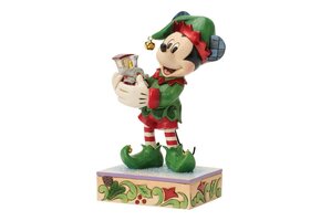 Figurine: Mickey Mouse (Elf with Train) - Elf on Track