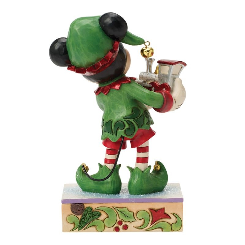 Figurine: Mickey Mouse (Elf with Train) - Elf on Track