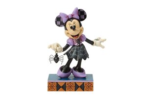 Figurine: Minnie Mouse (in Spider Dress) - Web-tastic Halloween