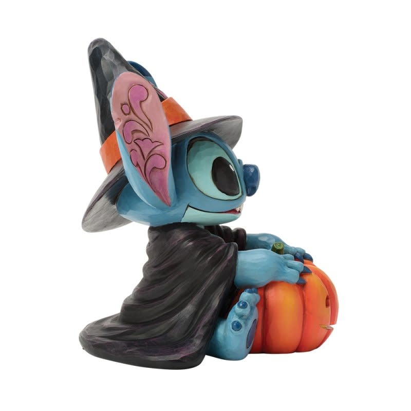 Figurine: Stitch - Witch with Jack-O-Lantern