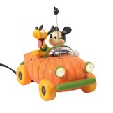 Figurine: Mickey Mouse - Lit Pumpkin Car