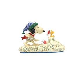 Figurine: Peanuts - Clearing the Way for Christmas