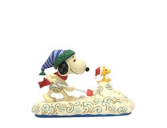 Figurine: Peanuts - Clearing the Way for Christmas