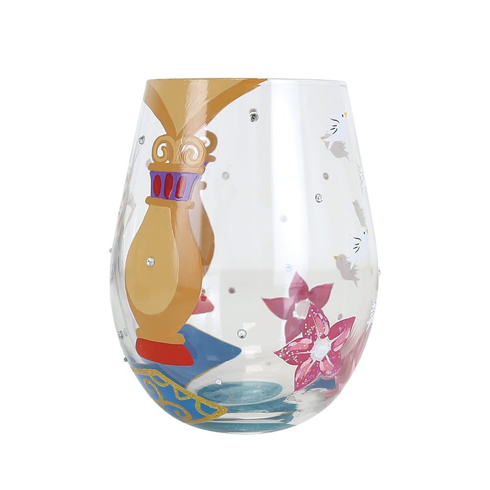 Glas:  Jasmine - Let your Dreams Soar  (Stemless Glass by Lolita)