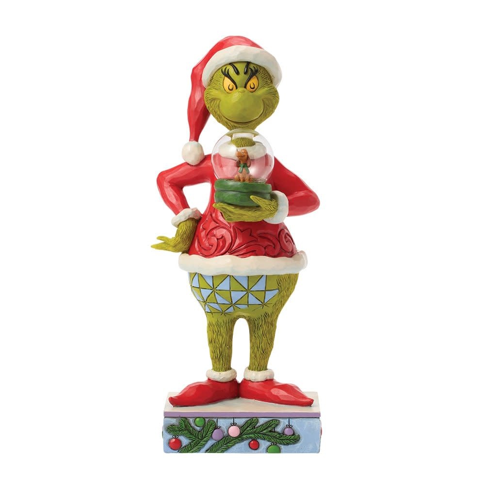 Figurine: The Grinch & Max - Holding Dry Dome