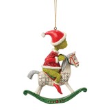 Hanging Ornament: The Grinch - on Rocking Horse