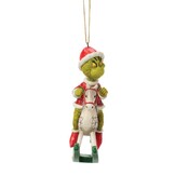 Ornament: The Grinch on Rocking Horse Hanging Ornament