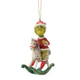 Ornament: The Grinch on Rocking Horse Hanging Ornament