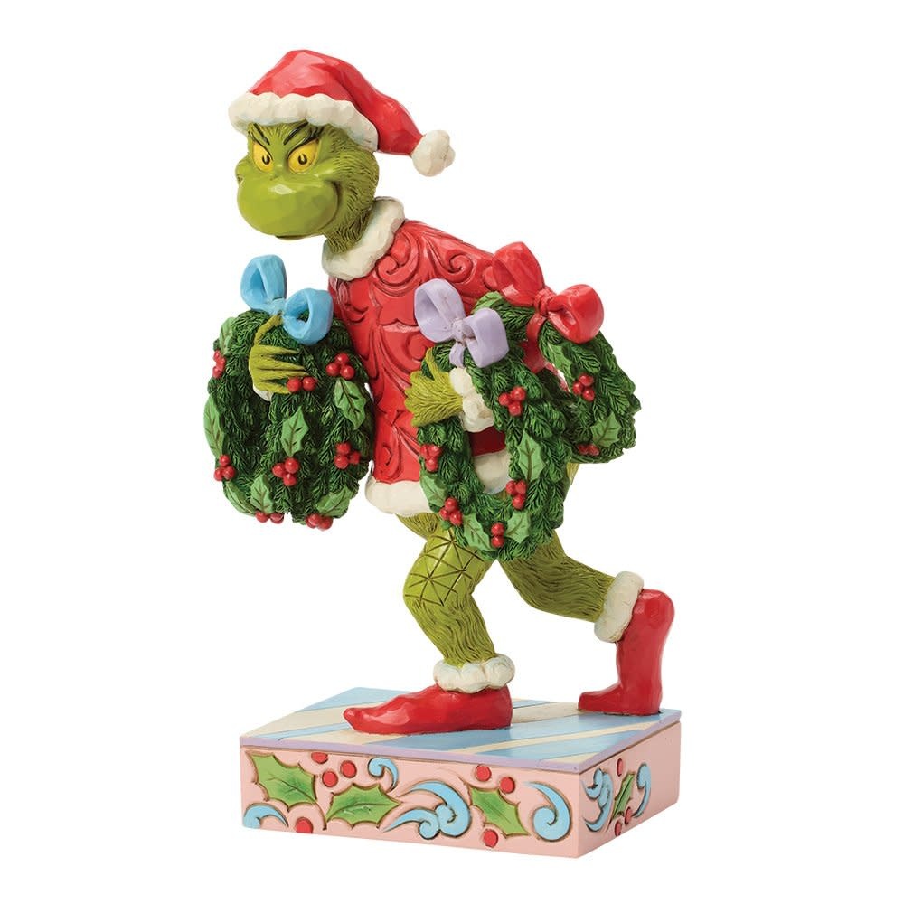 Figurine: The Grinch Stealing Wreaths