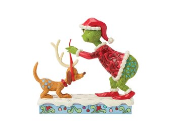 Figurine: The Grinch Tying Antlers on Max