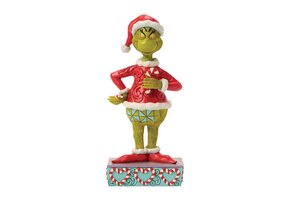 Figurine: The Grinch with Broken Candy Cane