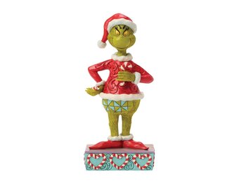 Figurine: The Grinch with Broken Candy Cane