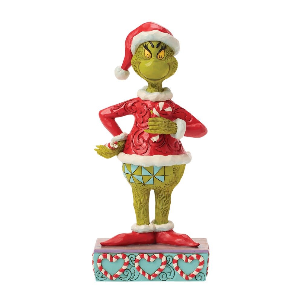 Figurine: The Grinch with Broken Candy Cane