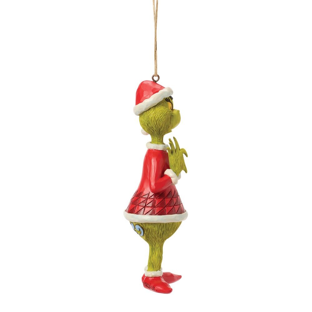 Hanging Ornament: The Grinch - with Heart Hands