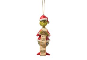 Hanging Ornament: The Grinch - with Lists