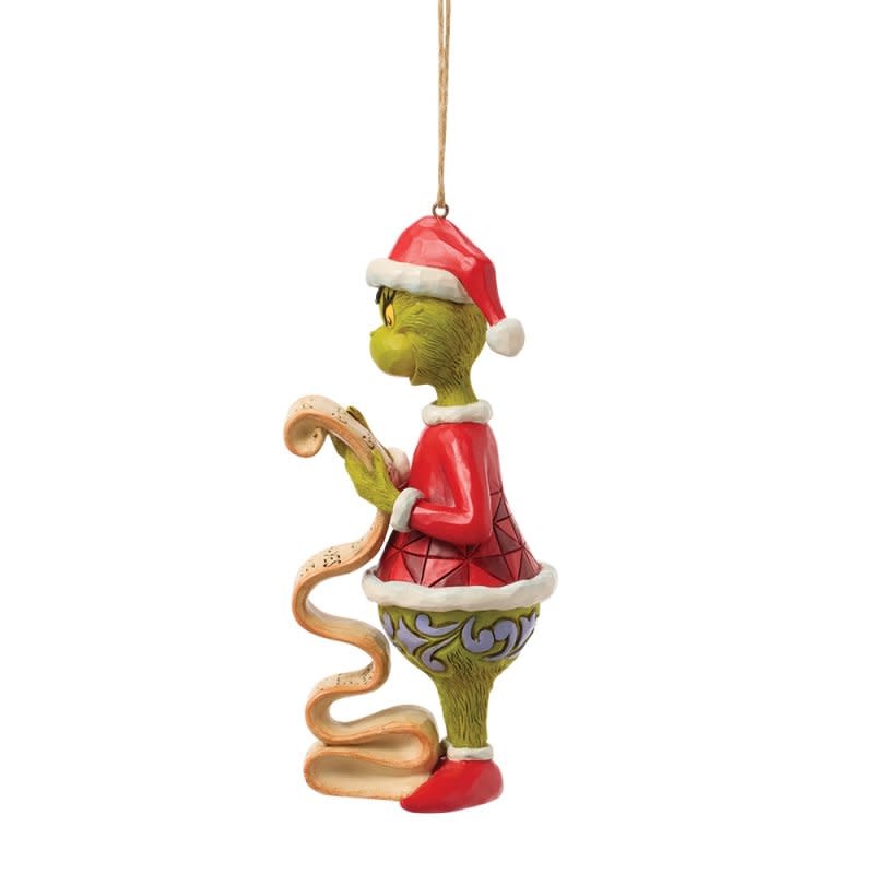 Hanging Ornament: The Grinch - with Lists