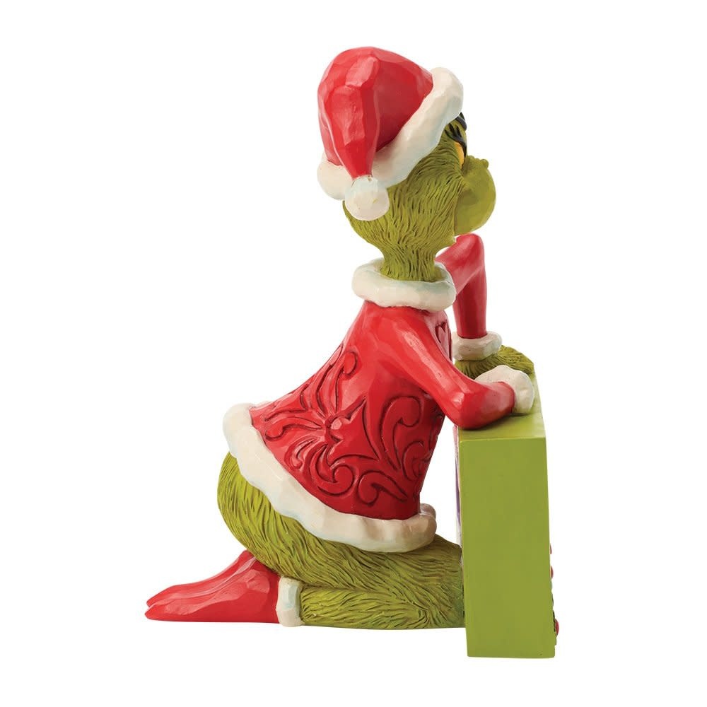 Figurine: The Grinch with Rotating Sign