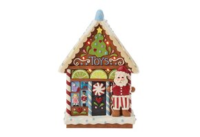 Figurine: Gingerbread LED Toy Shop