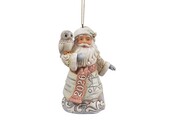 Ornament: White Woodland Santa