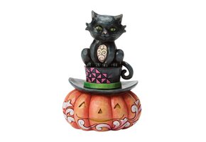 Figurine: Black Cat on Top Hat