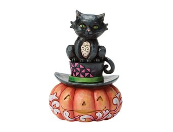 Figurine: Black Cat on Top Hat