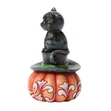 Figurine: Black Cat on Top Hat