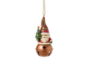 Ornament: Christmas Gnome on Bell Hanging Ornament
