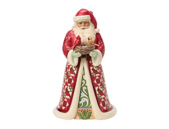 Figurine: Collectors Edition Santa With Birds Nest
