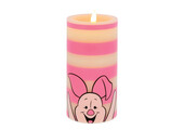 Kaars: Piglet-White and Pink Striped LED Candle