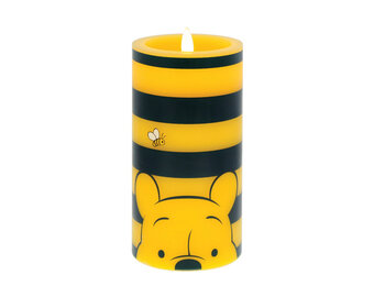 Kaars: Winnie The Pooh -  Blue and Yellow Striped LED Candle