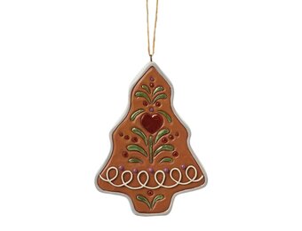 Ornament: Gingerbread Cookie Cutter Santa