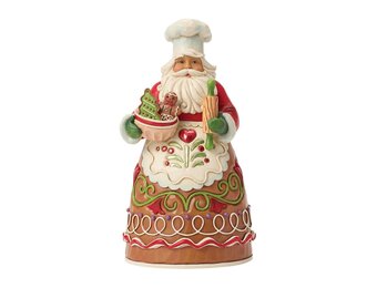 Figurine: Gingerbread Pastry Chef Santa Figurine