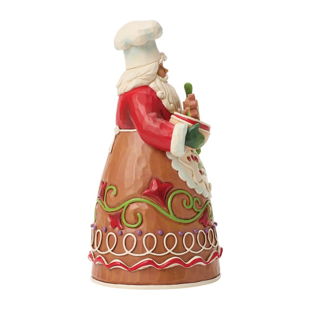 Figurine: Gingerbread Pastry Chef Santa Figurine