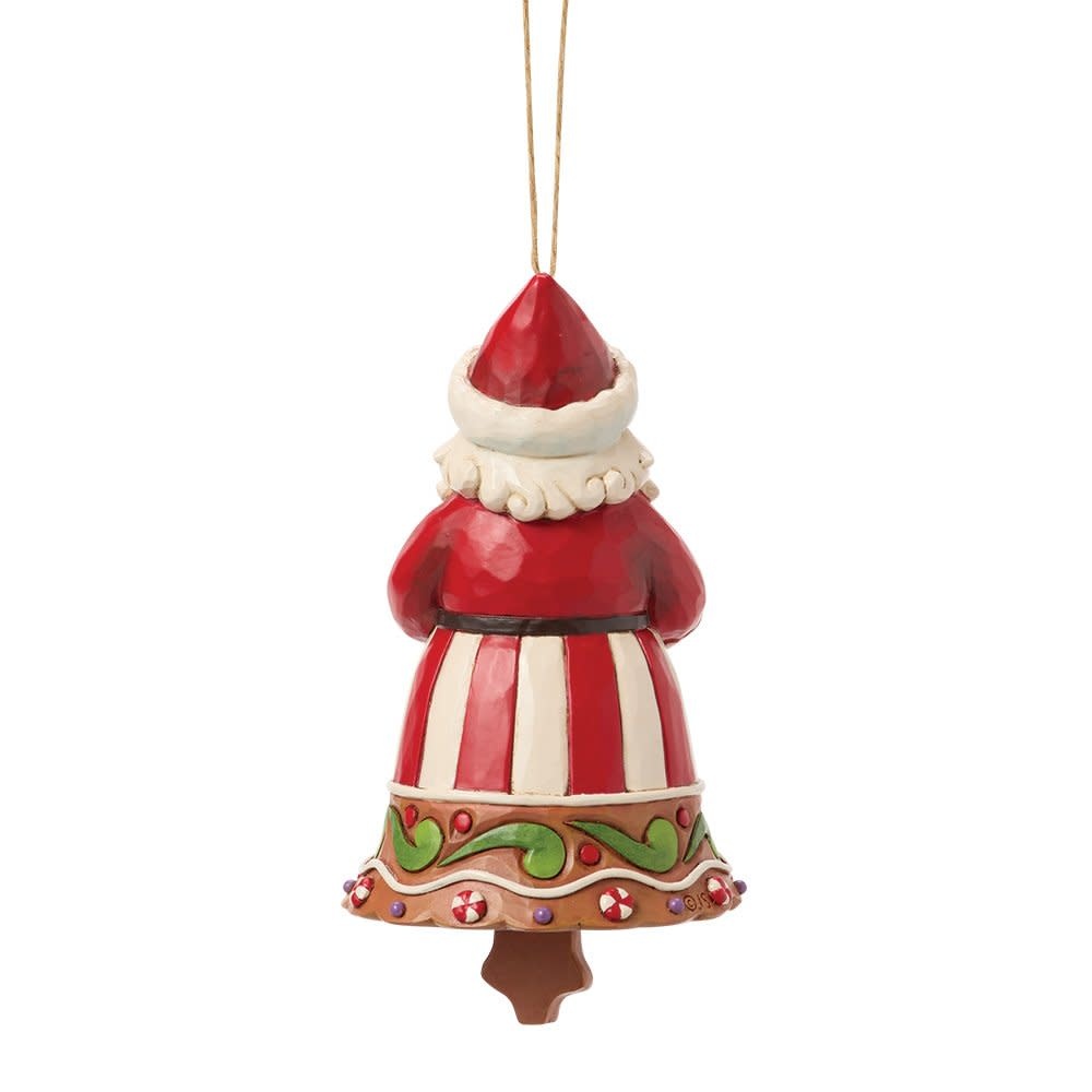 Hanging Ornament: Gingerbread Santa Bell