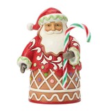 Figurine: Gingerbread Santa Candy Pane pint.